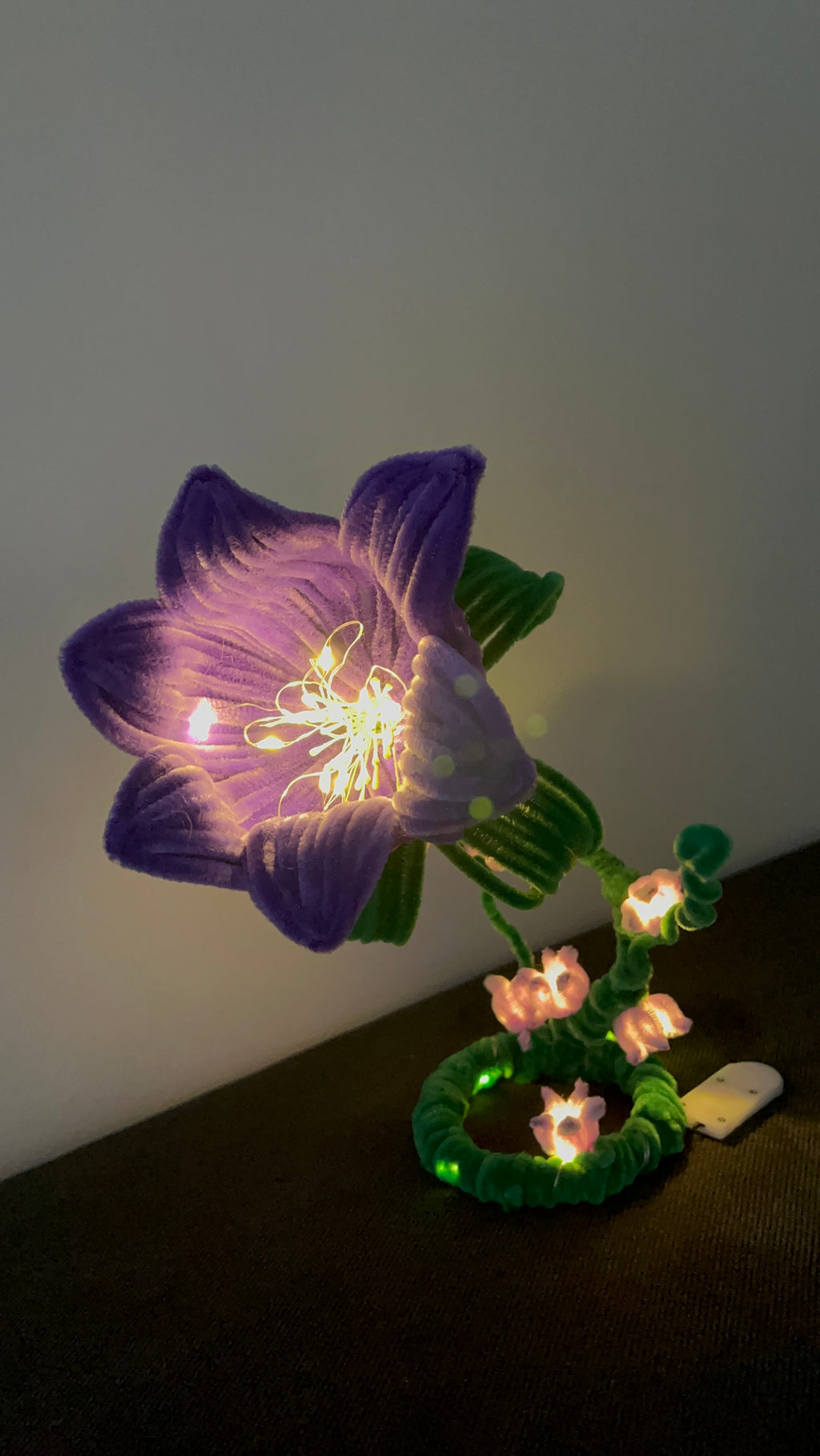 Lampe de chevet Muguet Violet/Lilas